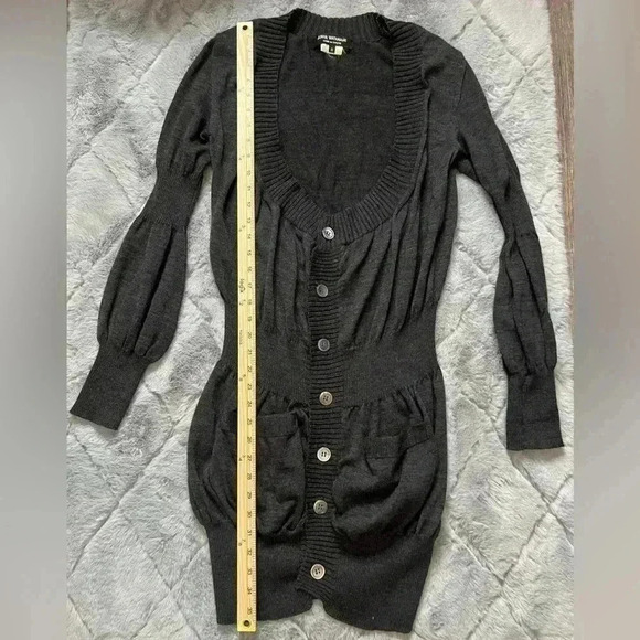 Junya Watanabe Comme des Garçons Wool Puff Sleeve Cardigan Small Japan RARE FIND - Picture 13 of 16